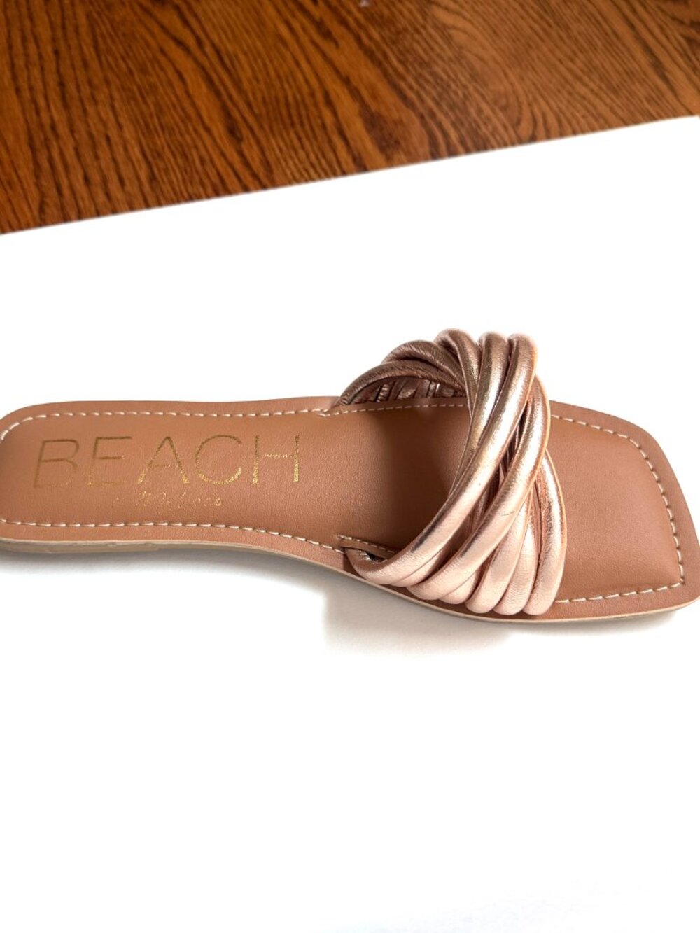 NEW IN BOX Beach by Matisse Gale Gold Slide Sandals 7M